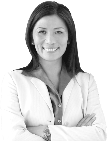 Photo of prominant women business suite smiling with arms crossed and looking at camera