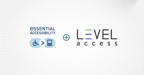 eSSENTIAL Accessibility and Level Access logos