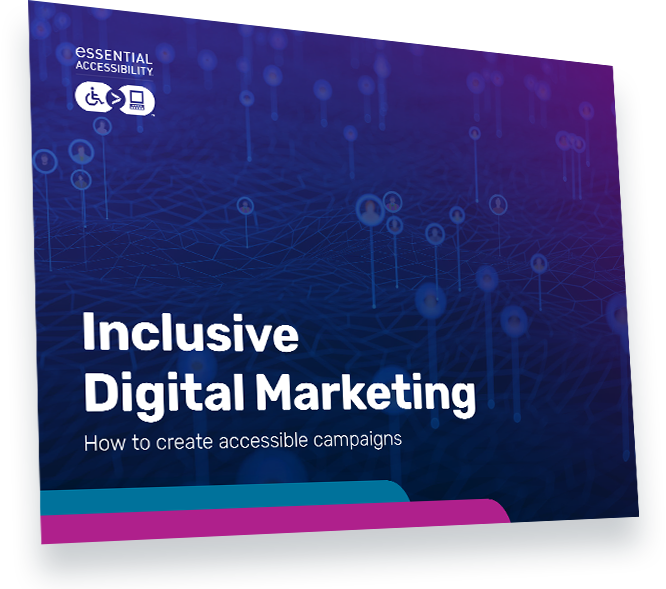 eBook cover Inclusive Digital Marketing: How to create accessible campaigns