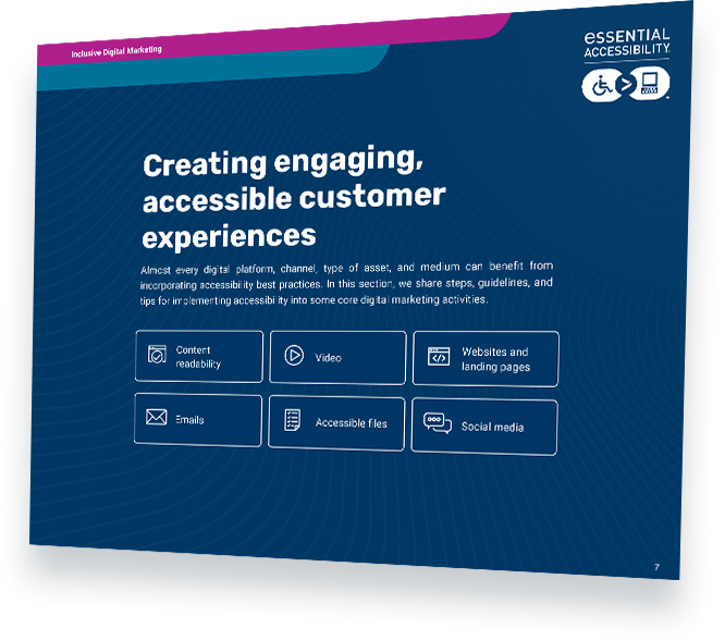 Internal ebook page: Creating engaging, accessible customer experiences